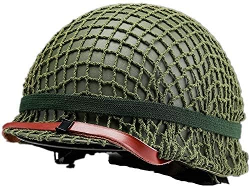 World War II American M1 Steel Helmet with Mesh Shield Replica